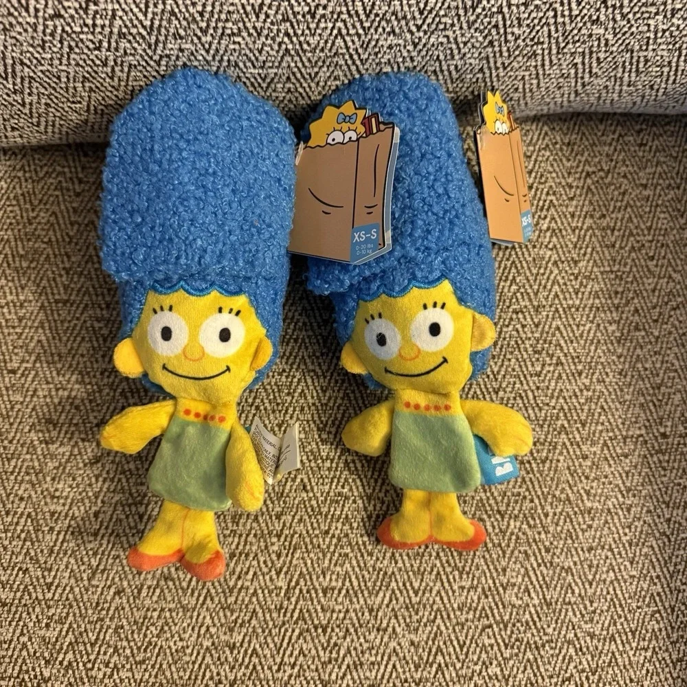 2 pack Bark Box The Simpsons Rare Dog Toy Marge Squeaker XS/S